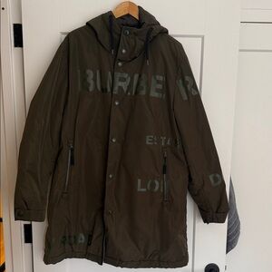 Burberry Men's Dark Olive Puffer Coat